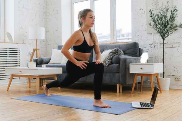 Woman exercising confidently after femiwand treatment Cardiff
